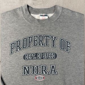 Vintage NHRA Championship Drag Racing Sweatshirt Mens XL JERZEES Heavyweight Y2K